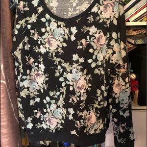 Floral sweater